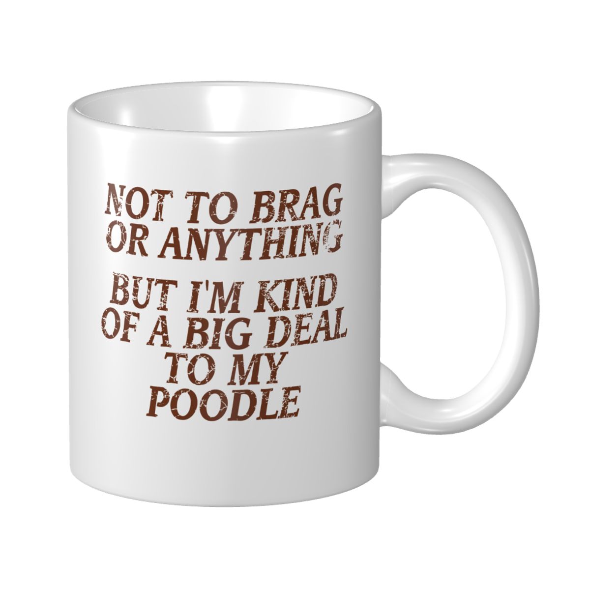 Coffee Tea Jokes - Mark Cup Mug caniche blague chien