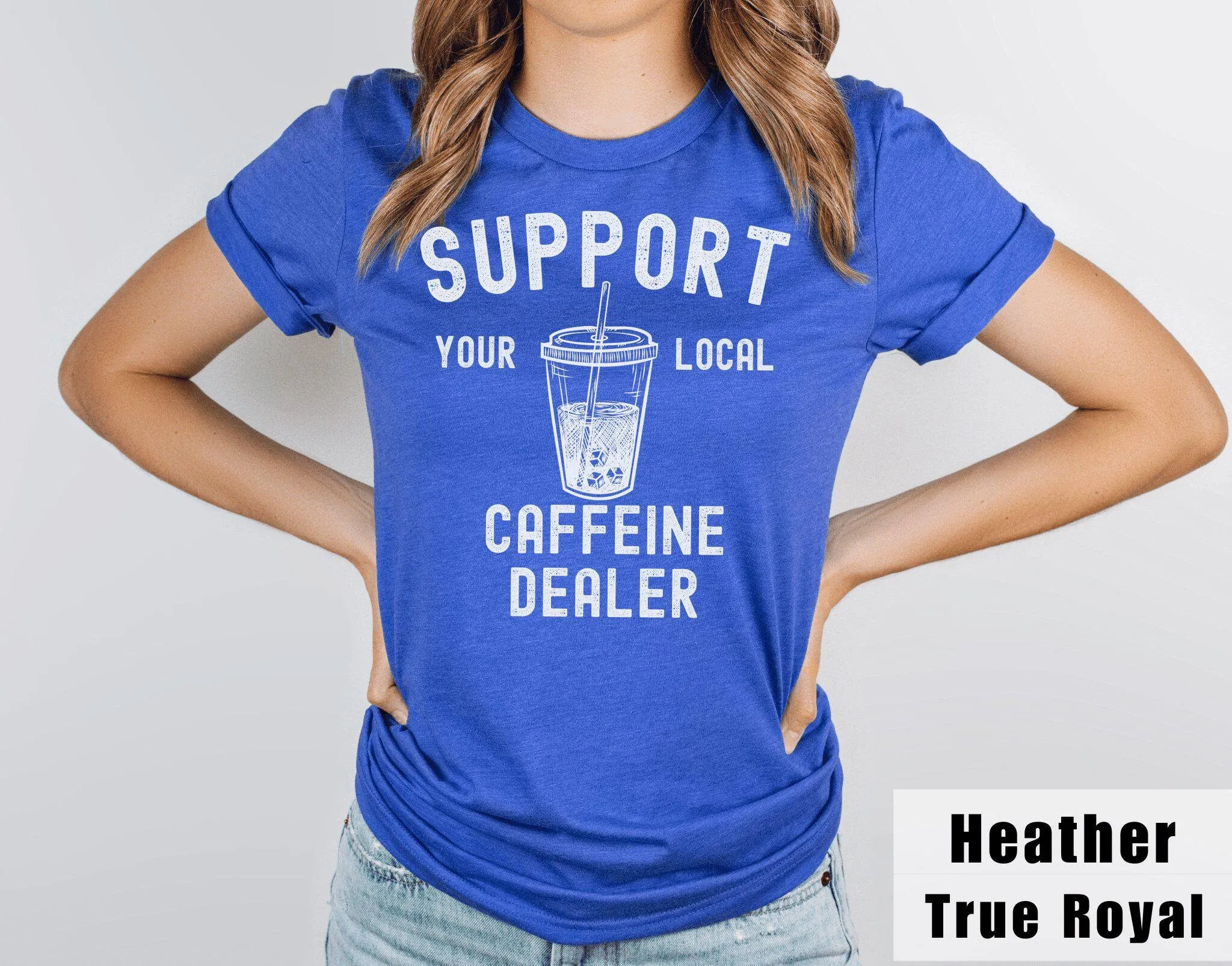 Coffee Tea Knits - T-shirt café glacé : Soutenez votre