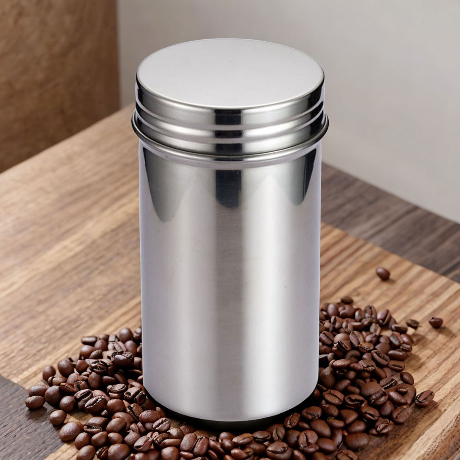 Coffee Tea And Bean Leaf - Bocal de rangement scellé en acier