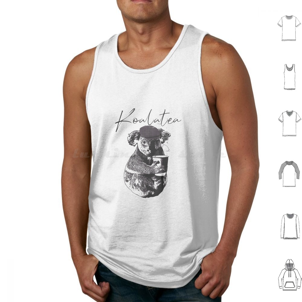Coffee Tea Jokes - Débardeurs Koalatea sans manches, motif Koala,