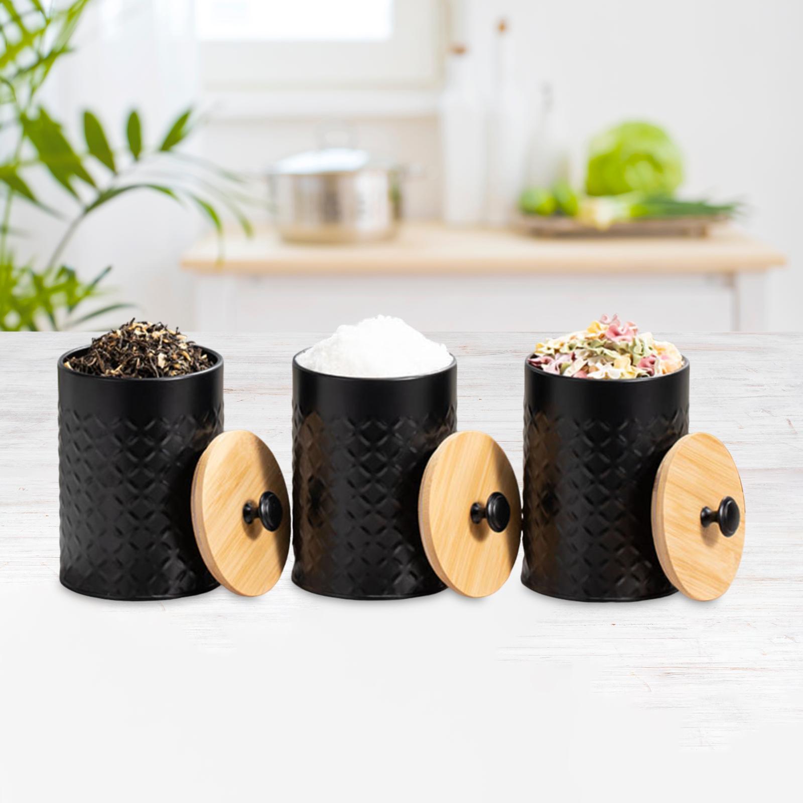 Coffee Tea Sugar Container Set - Ensemble de 3 contenants pour thé,