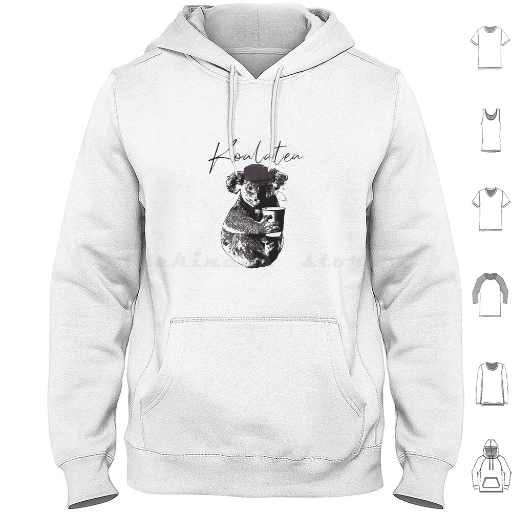 Coffee Tea Jokes - Koalatea Hoodie en coton à manches