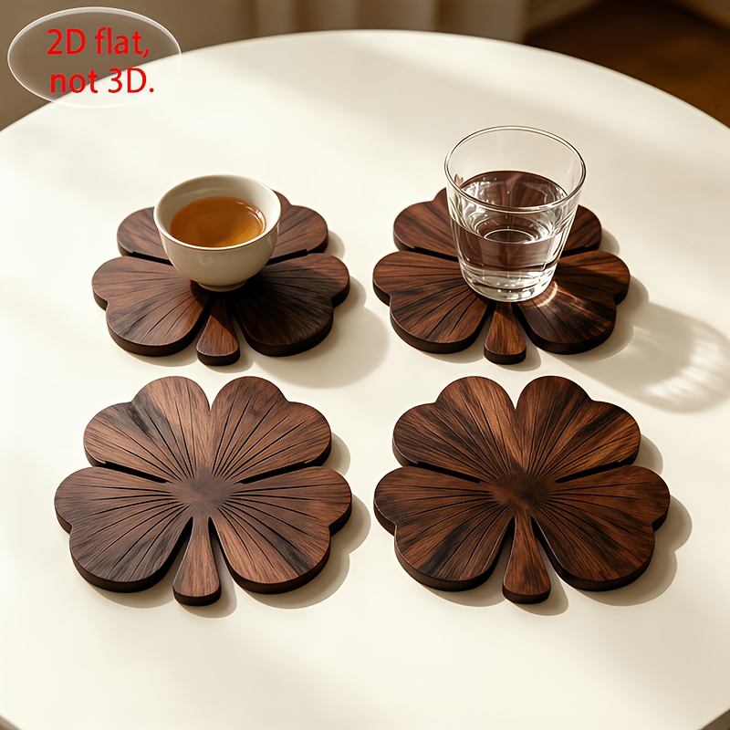Coffee Tea Mix - 4 pièces de sous-verres plats en