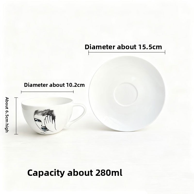 Coffee Tea Images - Tasse en céramique avec image de
