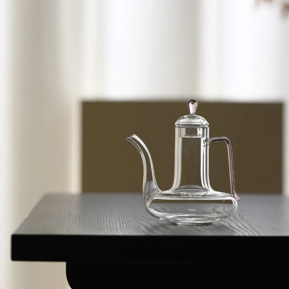 Coffee Tea Knits - Théière en verre transparent résistant aux