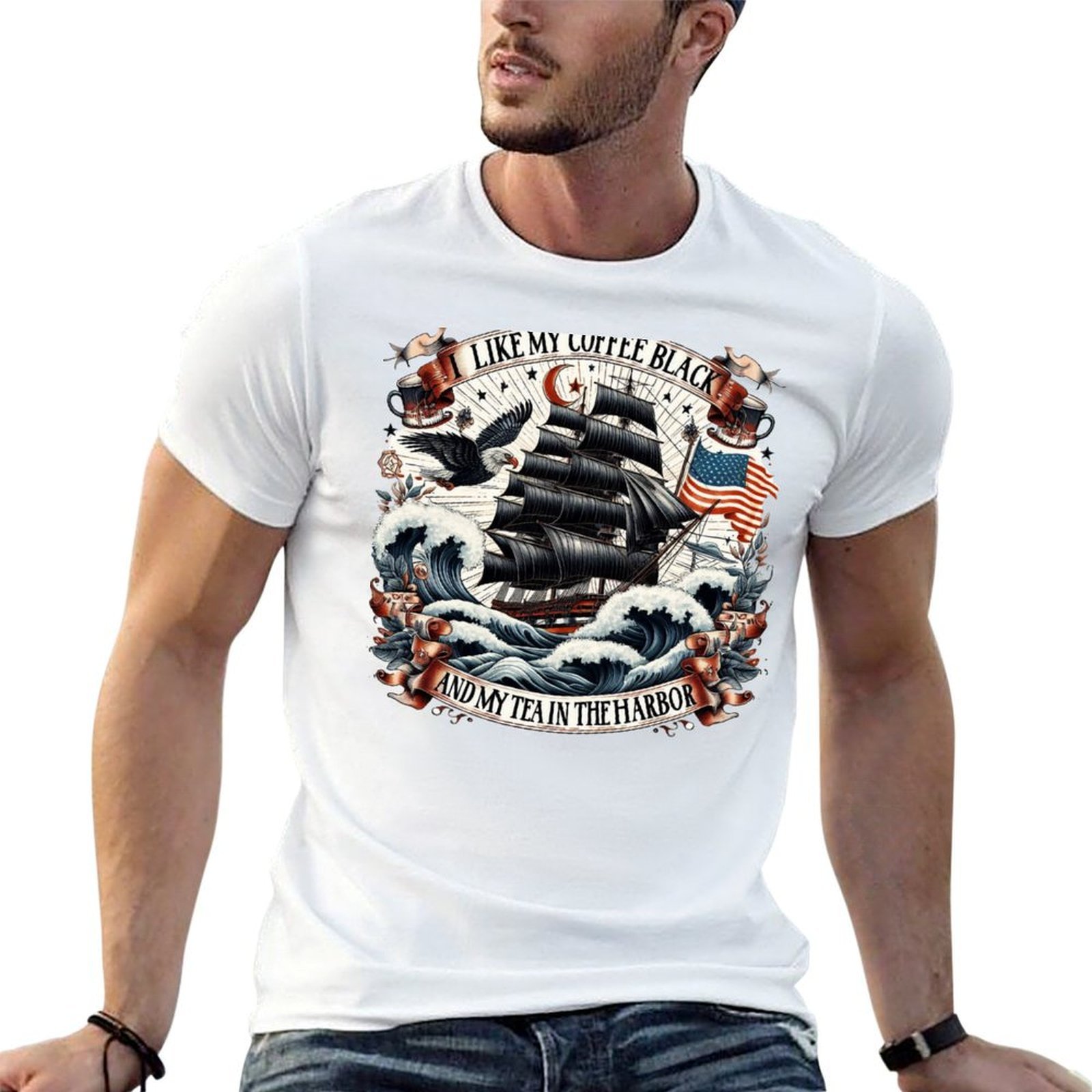 Coffee Tea Quotes Short - T-shirt avec des citations amusantes sur