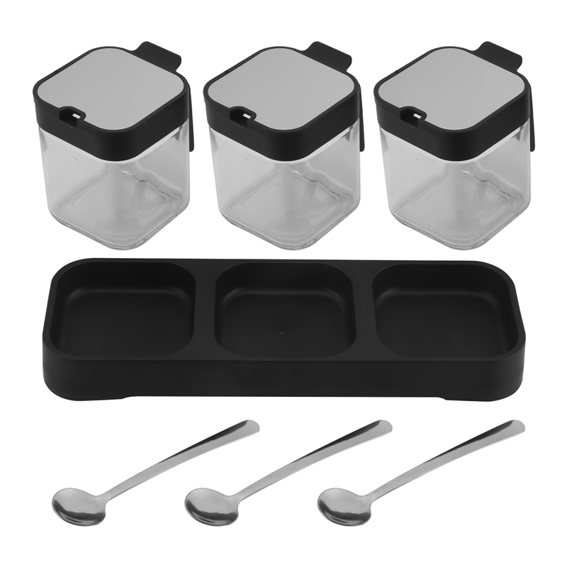 Coffee Tea Sugar Container Set - Pots de stockage en verre AC88,