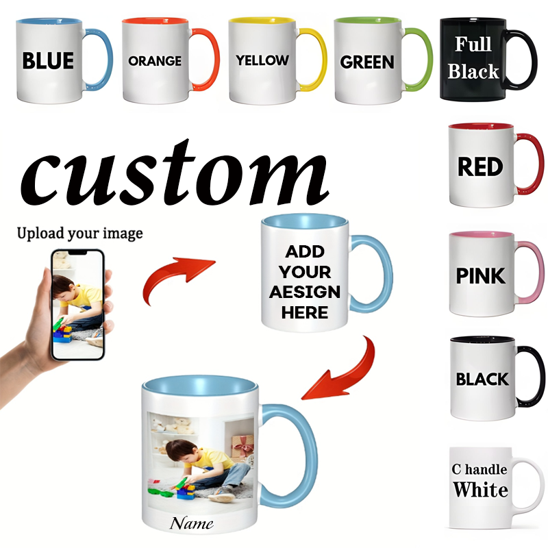 Coffee Tea Images - 1 tasse personnalisée de 11 oz,