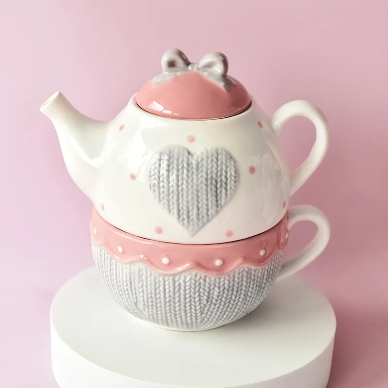 Coffee Tea Knits - Ensemble de thé pour une personne
