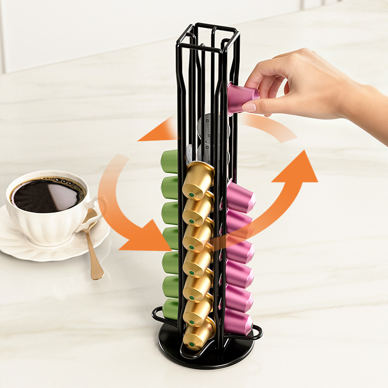 Support rotatif pour 40 capsul - Coffee Capsule Holder avis et prix