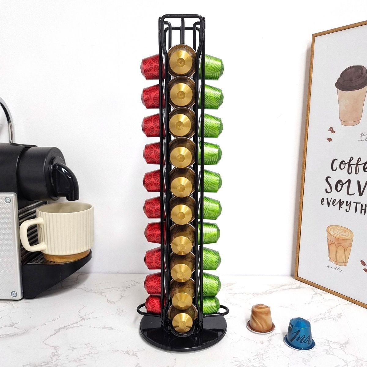 Support rotatif pour 40 capsul - Coffee Capsule Holder avis et prix