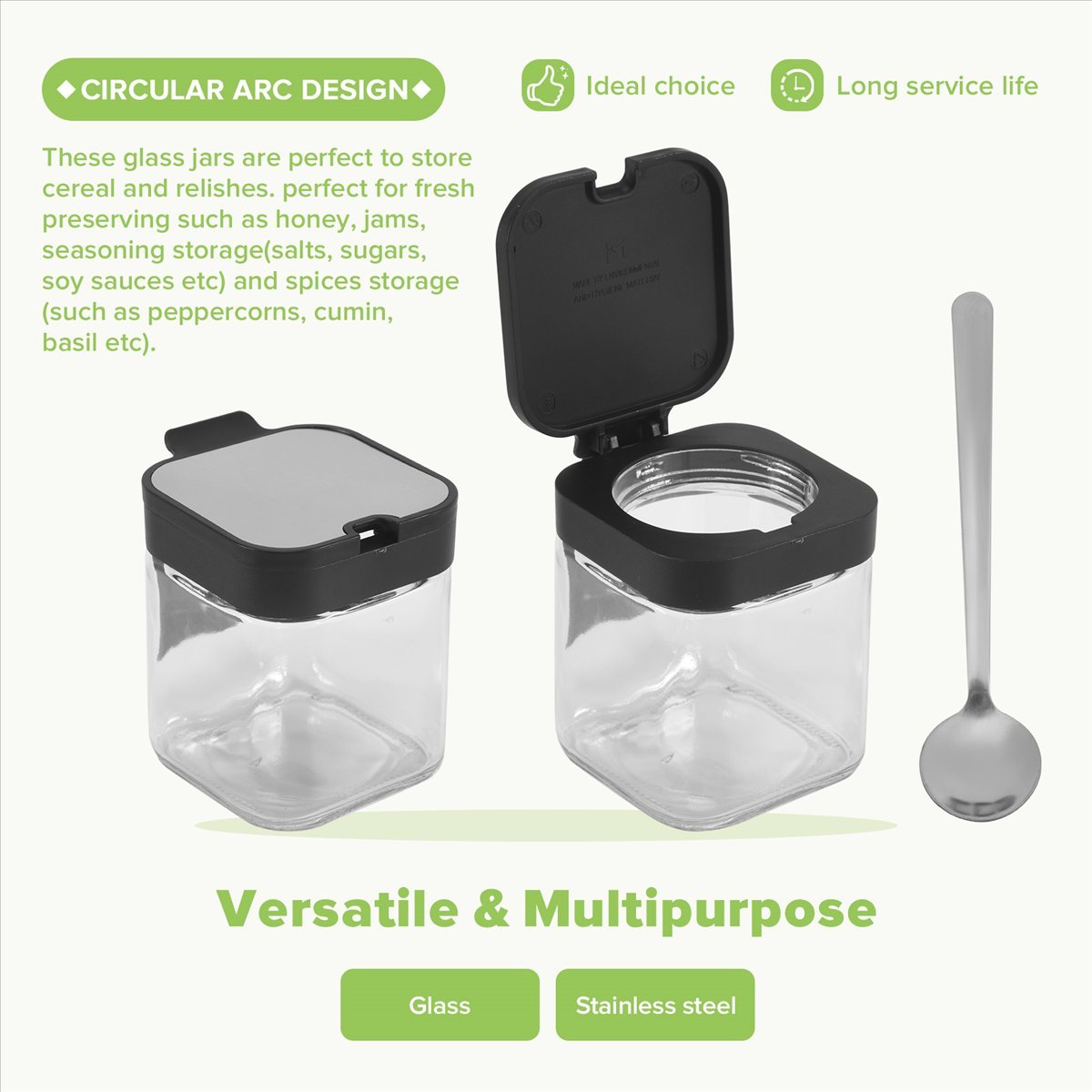 Ensemble de bocaux en verre po - Coffee Tea Sugar Container Set avis et prix