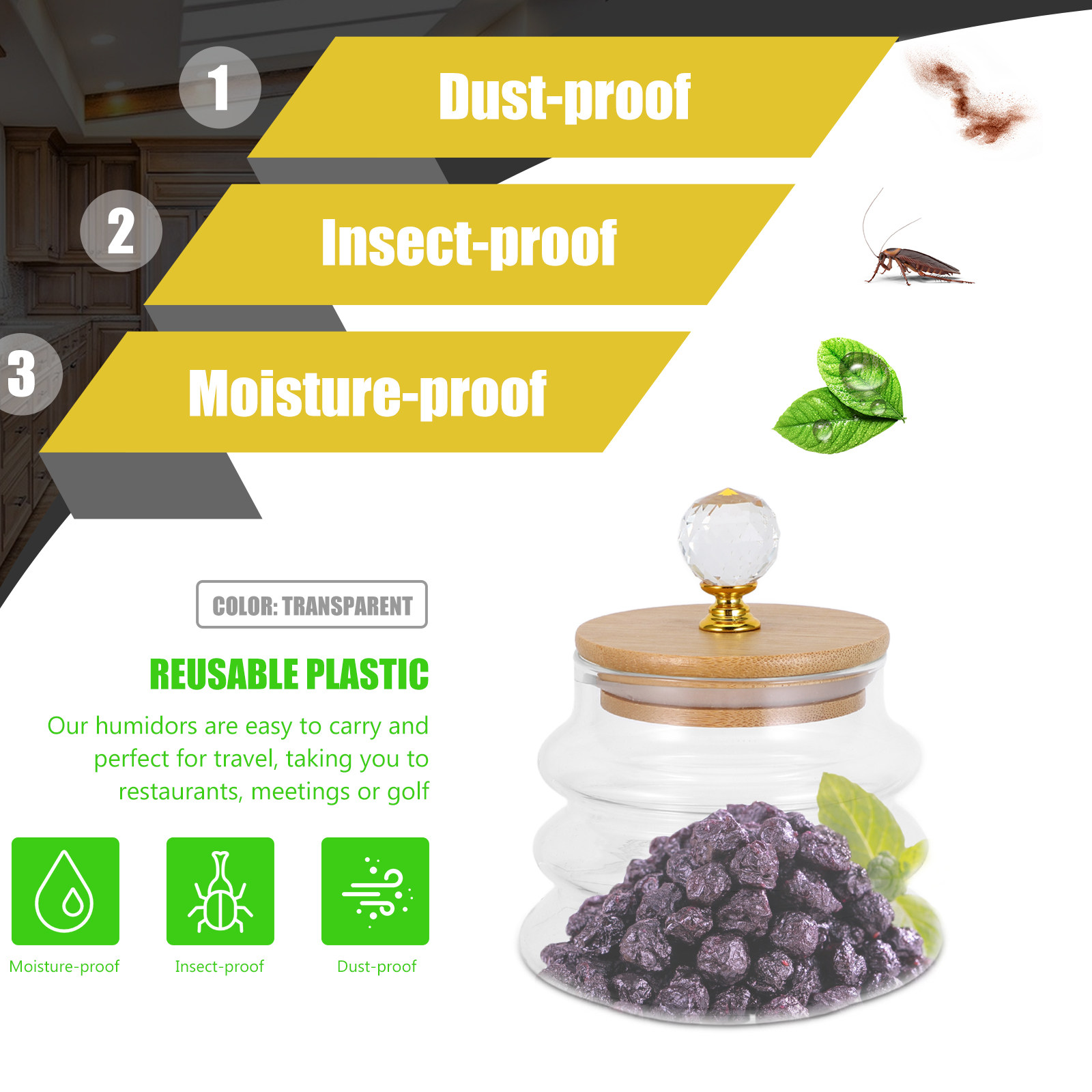 Pot de conservation en verre t - Coffee Tea And Bean Leaf avis et prix