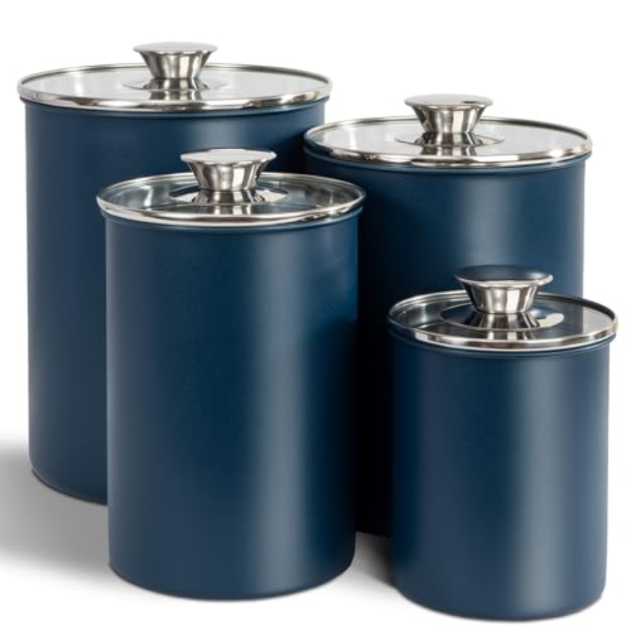 Ensemble de 4 boîtes à provisi - Coffee Tea Sugar Container Set avis et prix