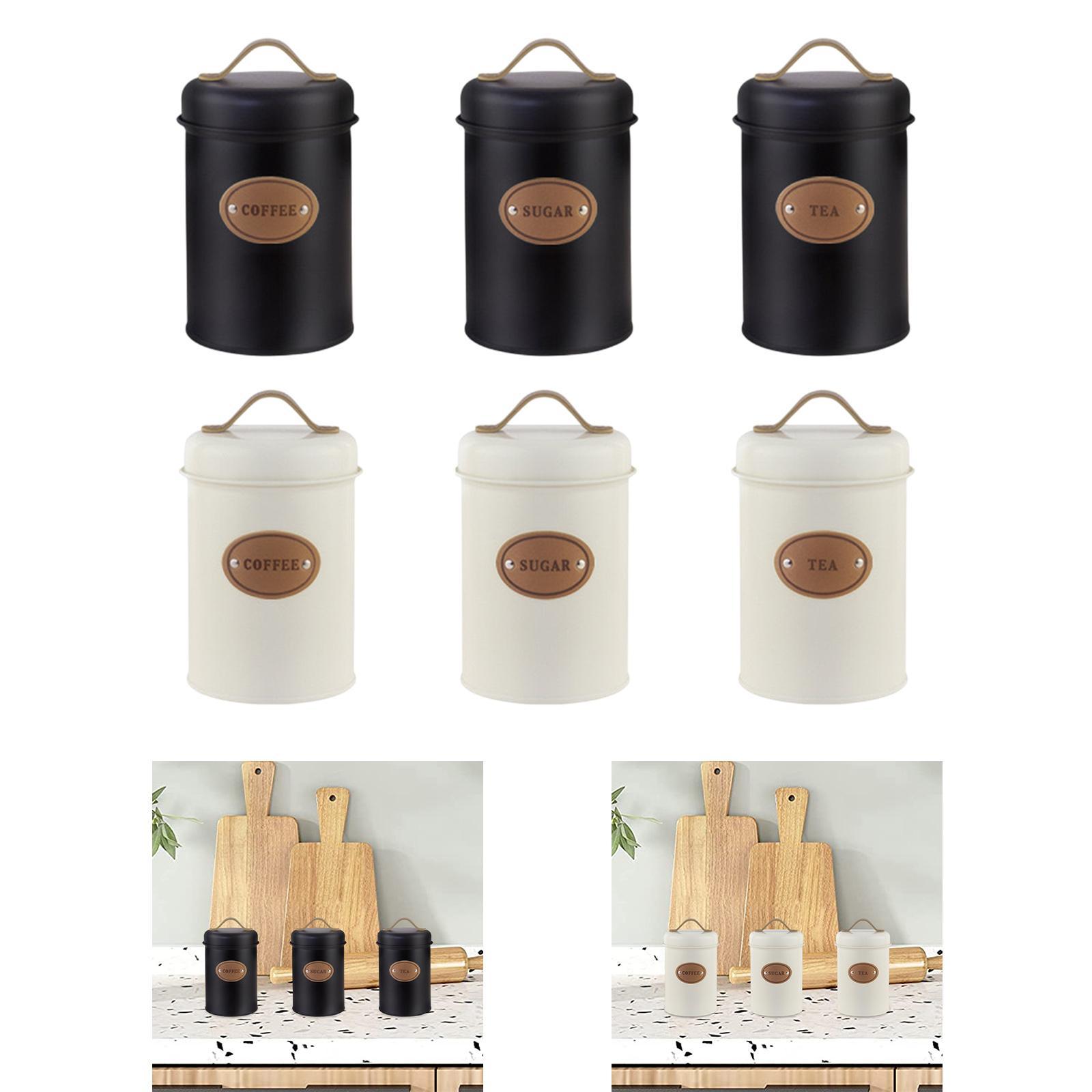 Ensemble de boîtes de cuisine  - Coffee Tea Sugar Container Set avis et prix