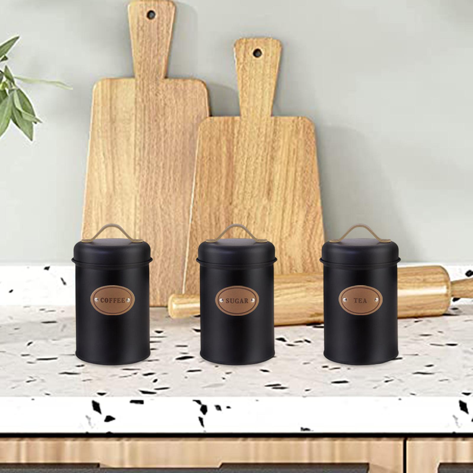 Ensemble de boîtes de cuisine  - Coffee Tea Sugar Container Set avis et prix