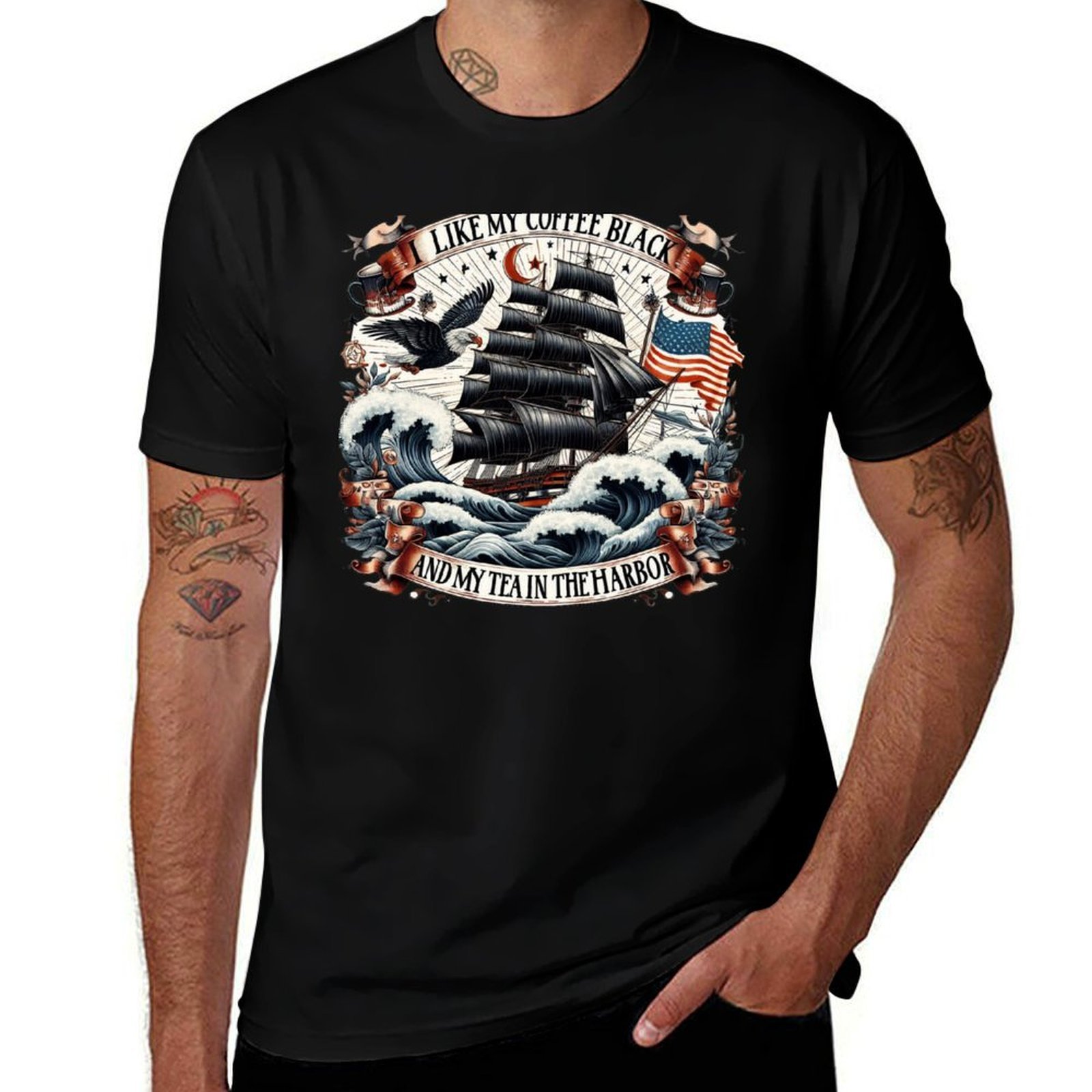 T-shirt « Quotes Funny History - Coffee Tea Quotes Short avis et prix
