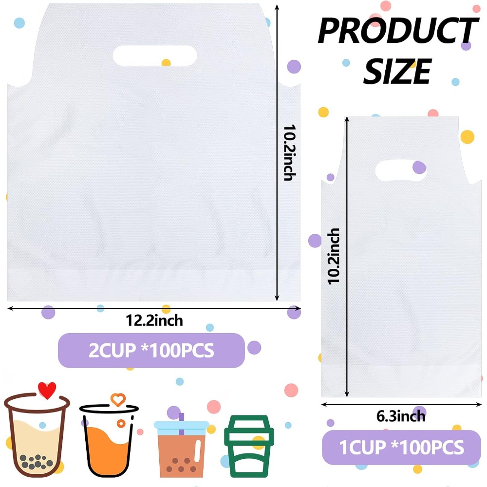 200 sacs porte-gobelets en pla - Coffee Tea Images avis et prix