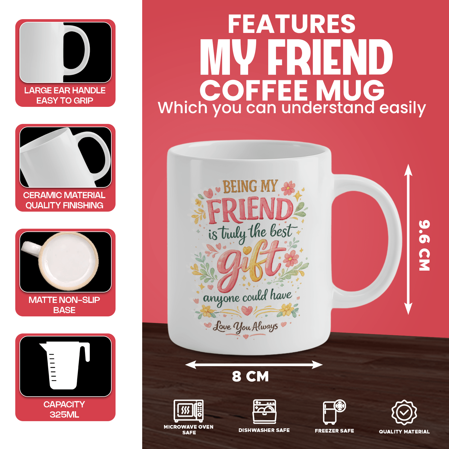 Tasse à café « Être mon ami es - Coffee Tea Jokes avis et prix